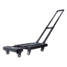 Foldable Hand Flatbed Trolley Cart 6 x 360 Degree Rotating Wheels with Maximum Load 200Kg
