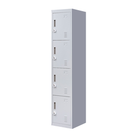 4-Door Vertical Locker for Office Gym Shed School Home Storage