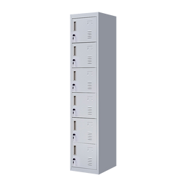 6-Door Locker for Office Gym Shed School Home Storage