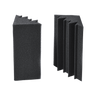 20pcs Studio Acoustic Foam Corner Bass Trap Sound Absorption Treatment Proofing