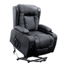 Recliner Chair Electric Massage Chair Lift Heated Leather Lounge Sofa Black