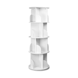 360-degree Rotating 4 Tier Display Shelf Bookcase Organiser