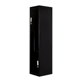 Black Two-Door L-shaped Office Gym Shed Storage Lockers