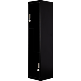 Black Two-Door L-shaped Office Gym Shed Storage Lockers