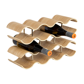 Wooden Wave Wine Rack/Creative Home Grape Wine Holder Shelf Cabinet/Bottle Rack