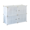 White Cube DIY Shoe Cabinet Rack Storage Portable Stackable Organiser Stand