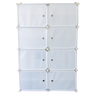 White Cube DIY Shoe Cabinet Rack Storage Portable Stackable Organiser Stand