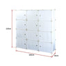 White Cube DIY Shoe Cabinet Rack Storage Portable Stackable Organiser Stand