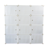 White Cube DIY Shoe Cabinet Rack Storage Portable Stackable Organiser Stand