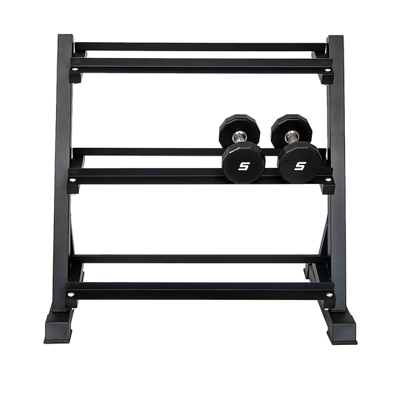 Dumbbell Rack Storage Stand Hex Weight Heavy Duty 3 Tier Wide Home Gym Fitness