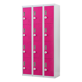 12-Door Locker for Office Gym Shed School Home Storage - 3-Digit Combination Lock