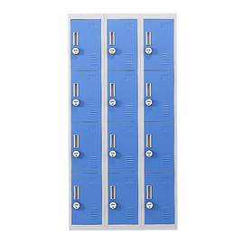 12-Door Locker for Office Gym Shed School Home Storage - 4-Digit Combination Lock