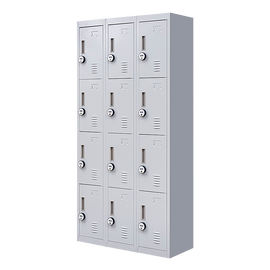 12-Door Locker for Office Gym Shed School Home Storage - 4-Digit Combination Lock