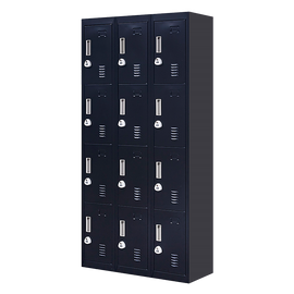 12-Door Locker for Office Gym Shed School Home Storage - 3-Digit Combination Lock