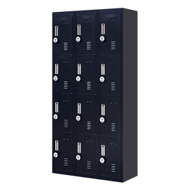 12-Door Locker for Office Gym Shed School Home Storage - 4-Digit Combination Lock