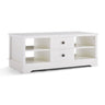 Margaux White Coastal Style Coffee Table with Drawers