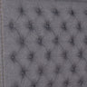 Bed Head Double Size French Provincial Headboard Upholsterd Fabric Charcoal