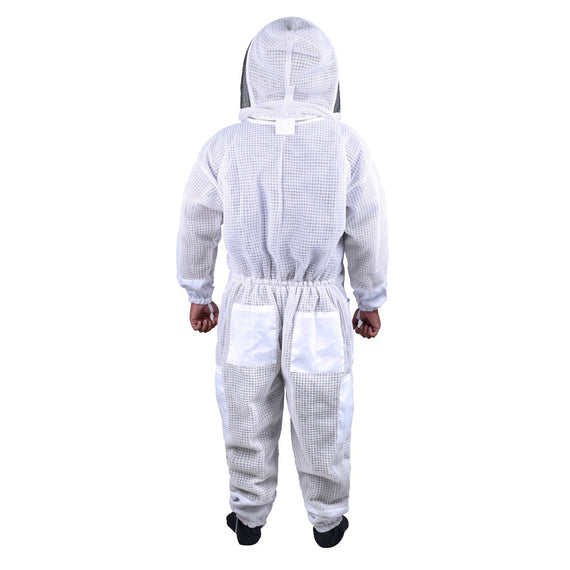 Beekeeping Bee Full Suit 3 Layer Mesh Ultra Cool Ventilated Hoodie Veil Beekeeping Protective Gear Size S