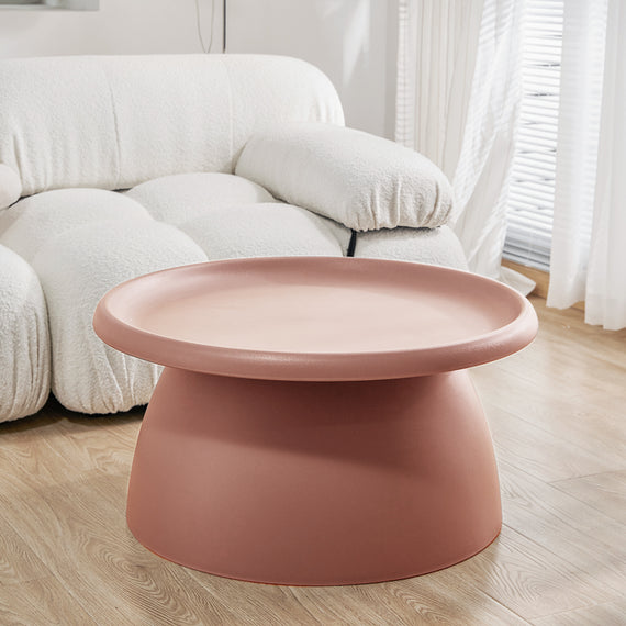 ArtissIn Coffee Table Round 71CM Plastic Pink