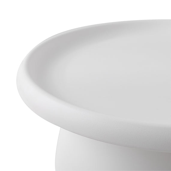 ArtissIn Coffee Table Mushroom Nordic Round Large Side Table 70CM White