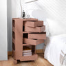 ArtissIn Storage Trolley Bedide Table 5 Tier Cart Boby Replica Pink