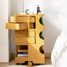 ArtissIn Bedside Table Side Tables Nightstand Organizer Replica Boby Trolley 5Tier Yellow