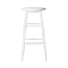 Artiss 2x Bar Stools Round Chairs Wooden White