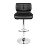 Artiss 2x Bar Stools Gas Lift Leather Padded Stool Black