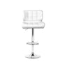 Artiss 4x Bar Stools Gas Lift Leather Padded White