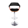 Artiss 2x Bar Stools Gas Lift Leather w/Armrest Black