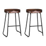 Artiss 2x Bar Stools Tractor Seat 65cm Black