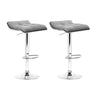 Artiss 2x Bar Stools Linen Padded Gas Lift