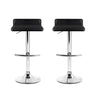 Artiss 2x Bar Stools Adjustable Gas Lift Chairs Black