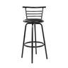 Artiss 2x Bar Stools Swivel Leather Padded Metal