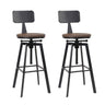 Artiss Bar Stools Kitchen Counter Chairs Vintage Metal Chairs x2