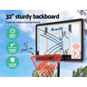 Everfit 2.1M Basketball Hoop Stand System Adjustable Portable Pro Kids Clear