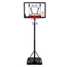 Everfit 2.6M Basketball Hoop Stand System Adjustable Portable Pro Kids Clear