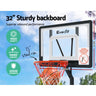 Everfit 2.6M Basketball Hoop Stand System Adjustable Portable Pro Kids Clear