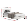 Artiss Bed Frame King Single Size Boucle NEO