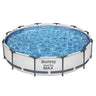 Bestway Swimming Pool 366x76cm Steel Frame Round Above Ground Pools w/ Filter Pump 6473L