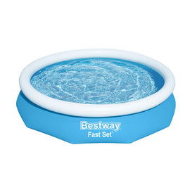 Bestway Swimming Pool 305x66cm Above Ground Round Inflatable Pools w/ Filter Pump 3200L