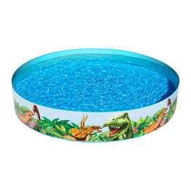 Bestway Kids Pool 183x38cm Round Above Ground Rigid Swimming Pools Dinosaur 946L