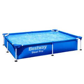 Bestway Swimming Pool 221x150x43cm Steel Frame Above Ground Pools 1200L