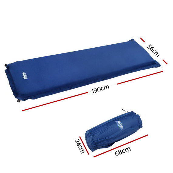 Weisshorn Single Size Self Inflating Matress - Blue