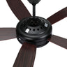 Devanti 52'' Ceiling Fan AC Motor 5 Blades w/Light - Dark Wood