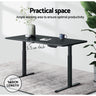 Artiss Standing Desk Top Adjustable Motorised Electric Sit Stand Table Black