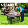 Grillz Fire Pit BBQ Grill Ice Bucket 3-In-1 Table