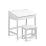 Keezi 2PCS Kids Table and Chairs Set Activity Children Playing Toys Study Desk