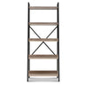 Artiss Bookshelf 5 Tiers - NOR Black and Oak