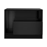 Artiss Bedside Tables Side Table RGB LED Drawers High Gloss Nightstand Black